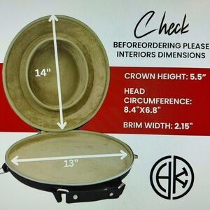 Hatkass Black Hat Case with Cream Interior